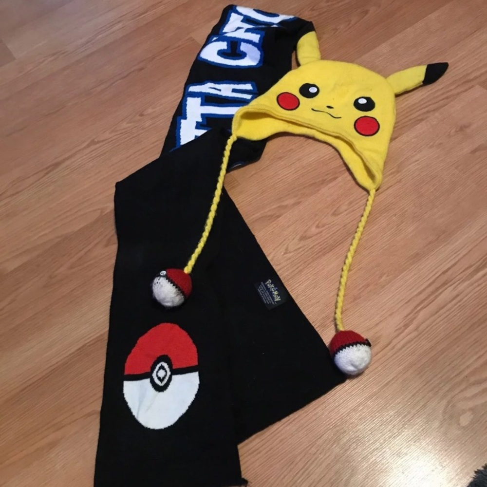 Pokémon scarf and hat